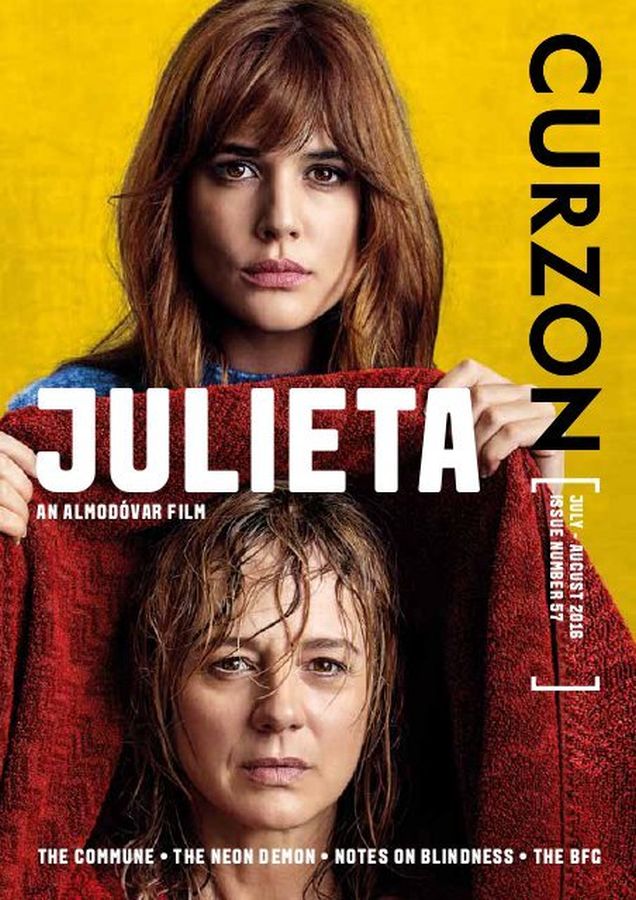 CURZON CINEMAS magazine side cover Issue 57  July/August 2016