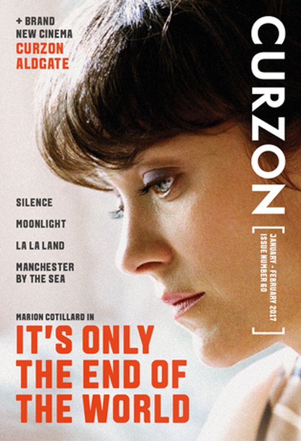 CURZON CINEMAS magazine side cover Issue 60  January/February 2017