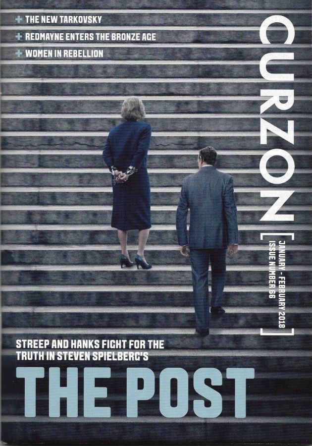 CURZON CINEMAS magazine side cover Issue 66  January/February 2018