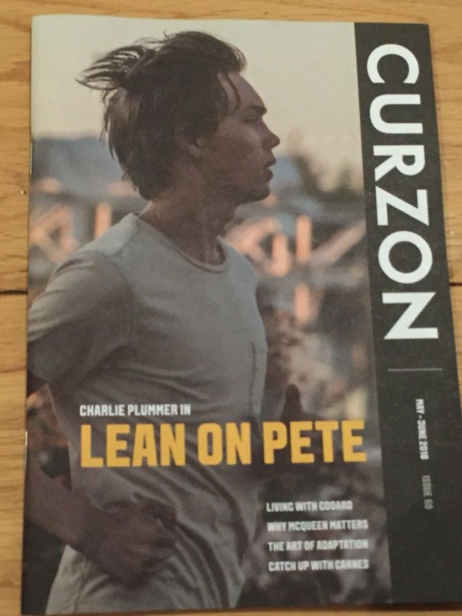 CURZON CINEMAS magazine side cover Issue 68  May/June 2018