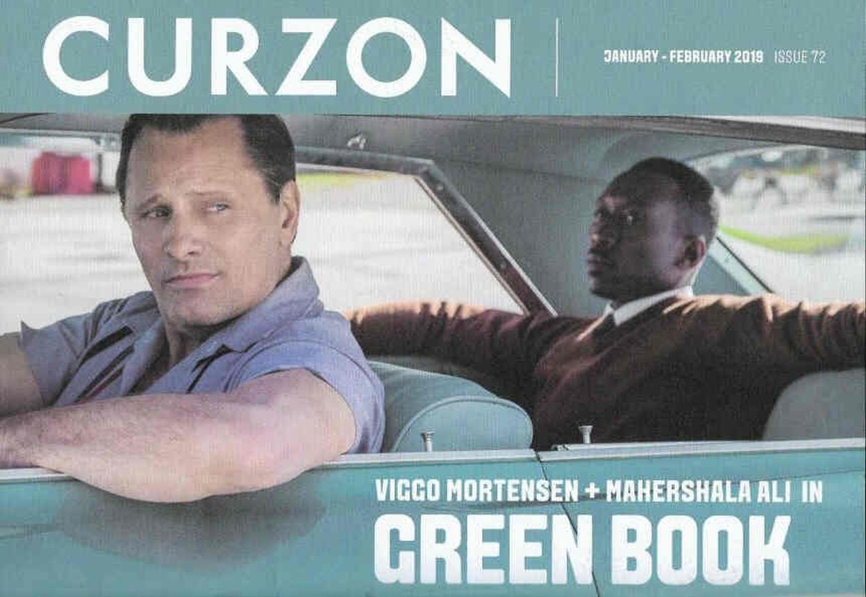 CURZON CINEMAS magazine side cover Issue 72  January/February 2019