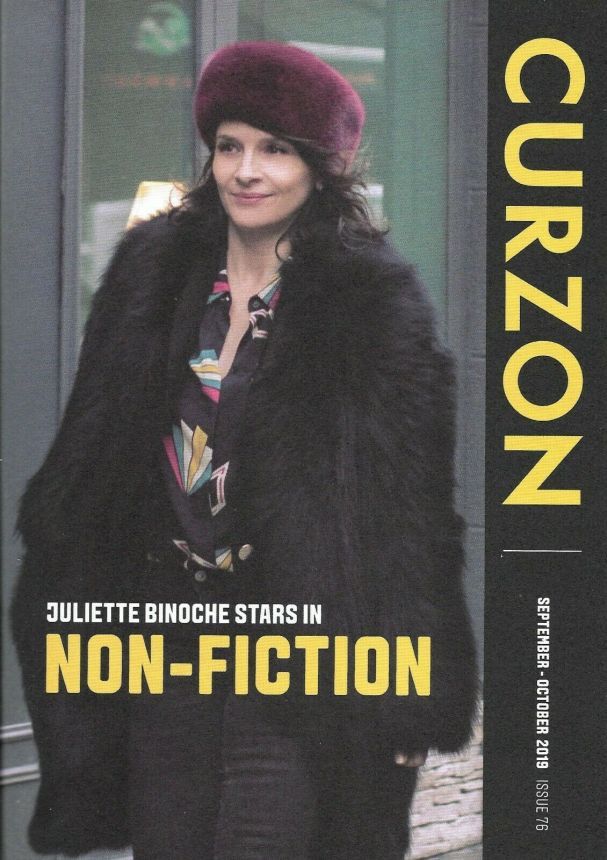 CURZON CINEMAS magazine side cover Issue 76  September/October 2019