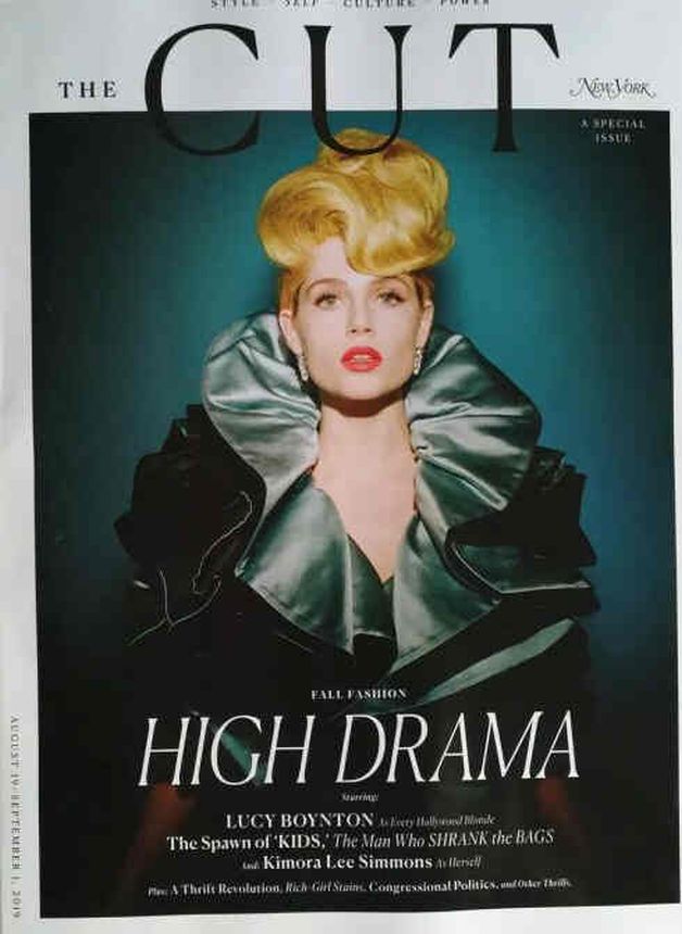 CUT (US) magazine side cover  August 2019