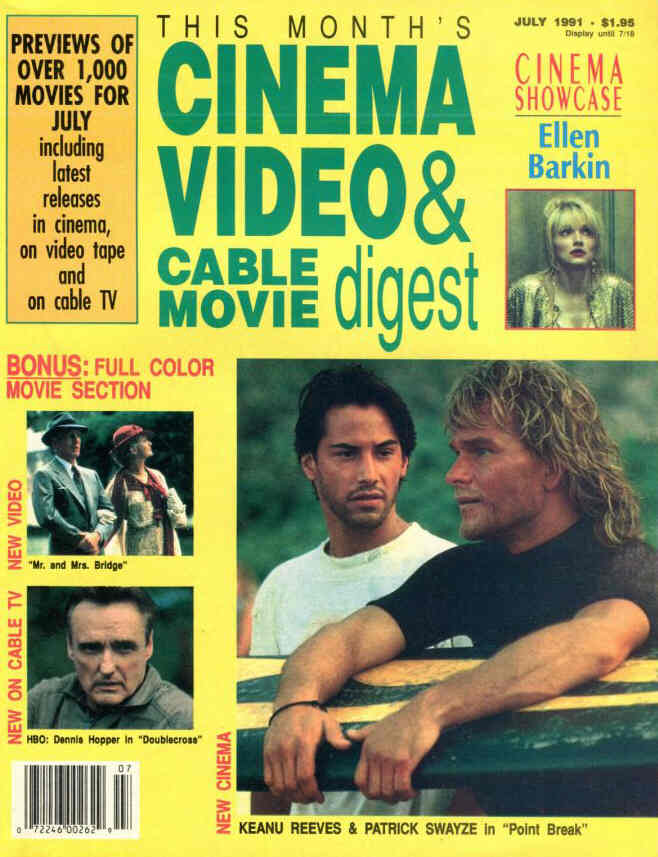 CINEMA VIDEO AND CABLE MOVIE DIGEST magazine side cover July 1991