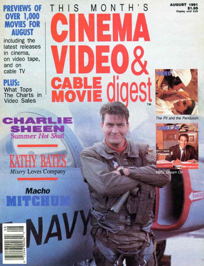 CINEMA VIDEO AND CABLE MOVIE DIGEST magazine side cover August 1991