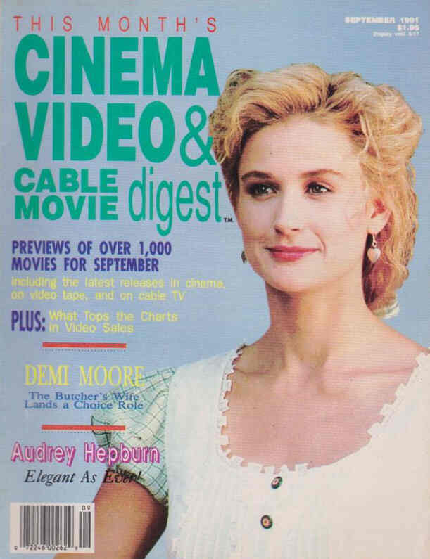 CINEMA VIDEO AND CABLE MOVIE DIGEST magazine side cover September 1991