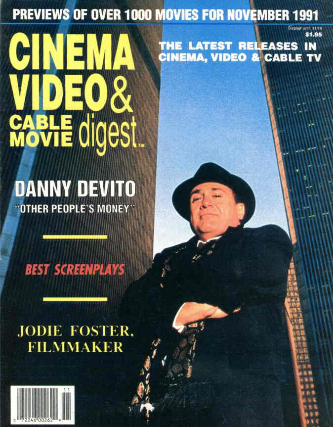 CINEMA VIDEO AND CABLE MOVIE DIGEST magazine side cover November 1991