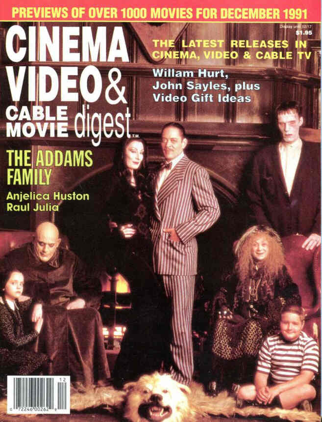 CINEMA VIDEO AND CABLE MOVIE DIGEST magazine side cover December 1991