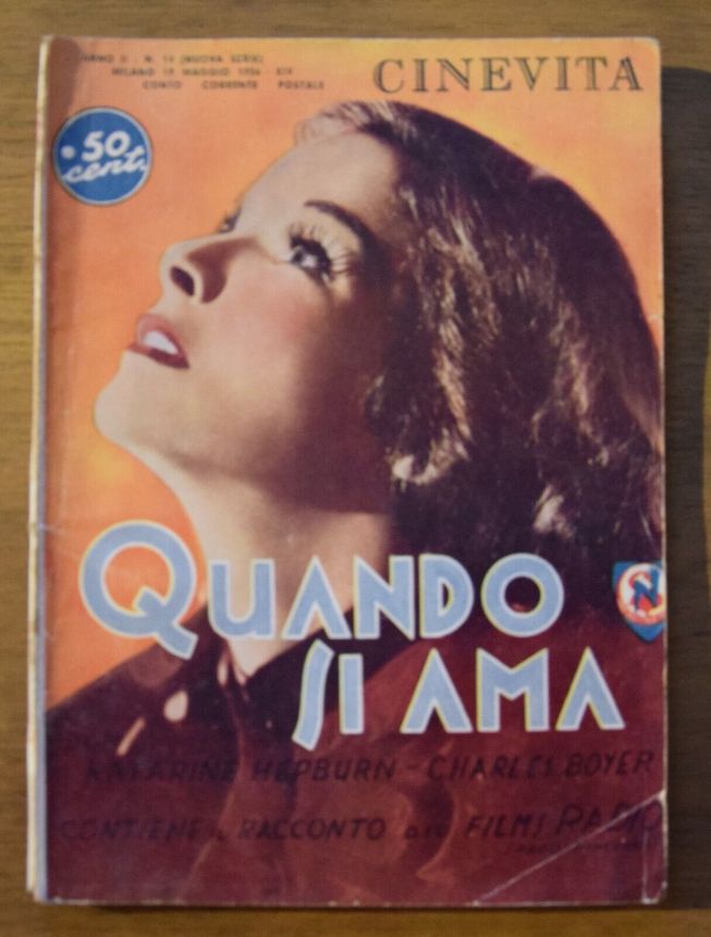 CINEVITA magazine side cover 14 May 1936