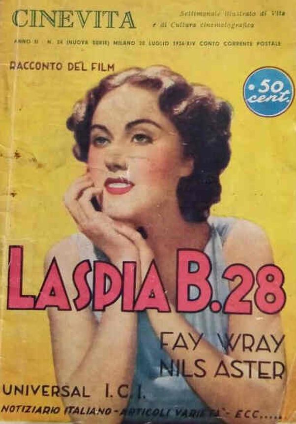CINEVITA magazine side cover Issue 24 20 July 1936