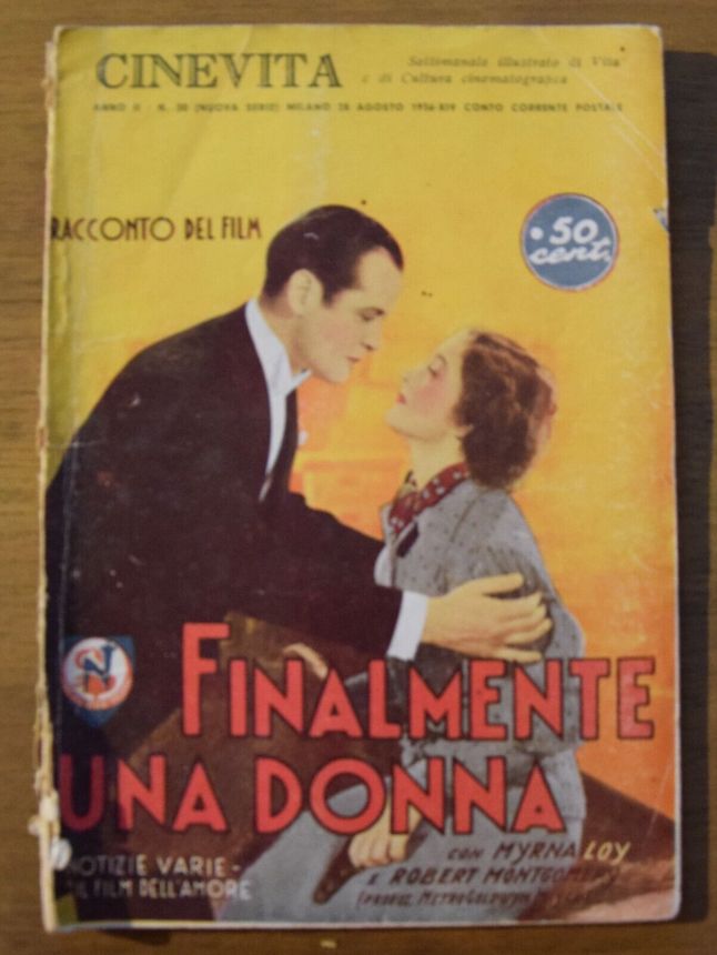 CINEVITA magazine side cover 30 August 1936