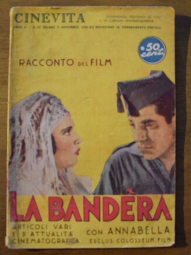 CINEVITA magazine side cover Issue 40  November 1936
