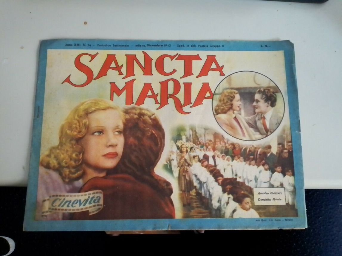 CINEVITA magazine side cover Issue 74  December 1943