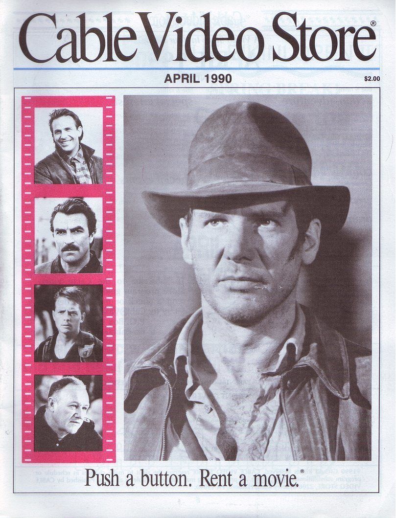 CABLE VIDEO STORE magazine side cover  April 1990