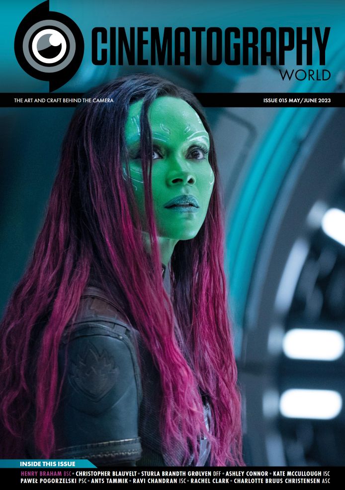 CINEMATOGRAPHY WORLD magazine side cover Issue 15  May/June 2023