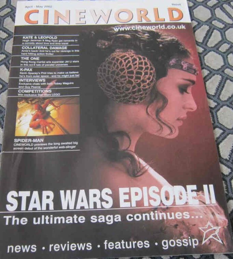 CINEWORLD magazine side cover  April/May 2002