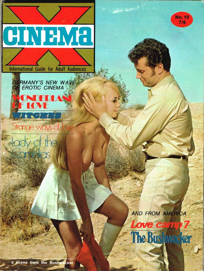 CINEMA X UK magazine side cover Issue 22  Vol 2 # 10  1970