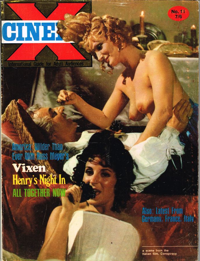 CINEMA X UK magazine side cover Issue 23  Vol 2 # 11  1970