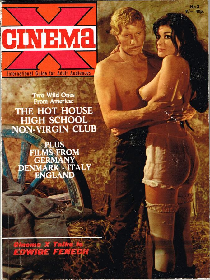 CINEMA X UK magazine side cover Issue 27  Vol 3 # 3  1971