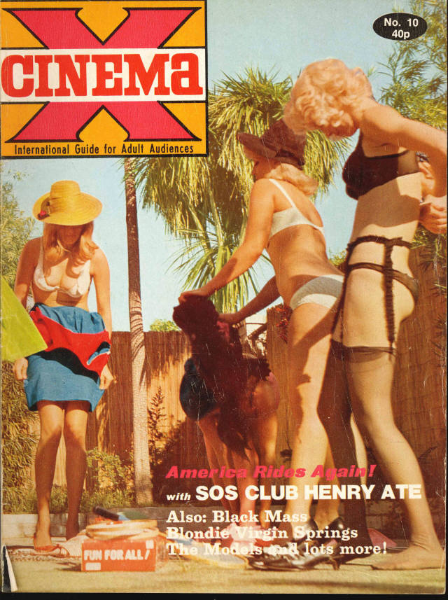 CINEMA X UK magazine side cover Issue 34  Vol 3 # 10  1971