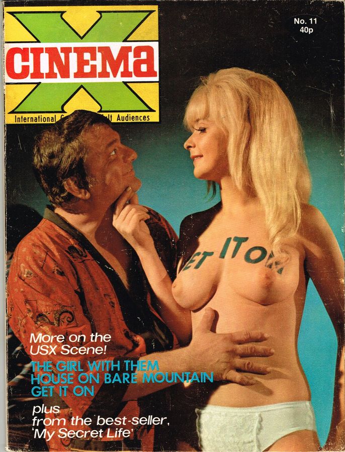 CINEMA X UK magazine side cover Issue 35  Vol 3 # 11  1971