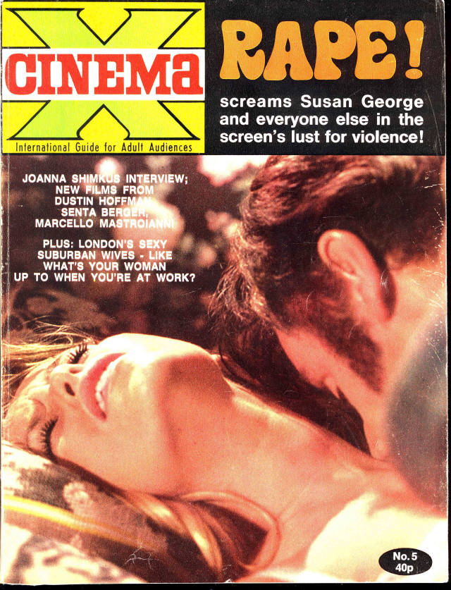 CINEMA X UK magazine side cover Issue 41  Vol 4 # 5  1972