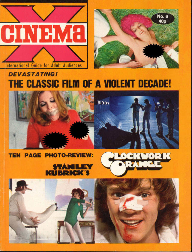CINEMA X UK magazine side cover Issue 42  Vol 4 # 6  1972