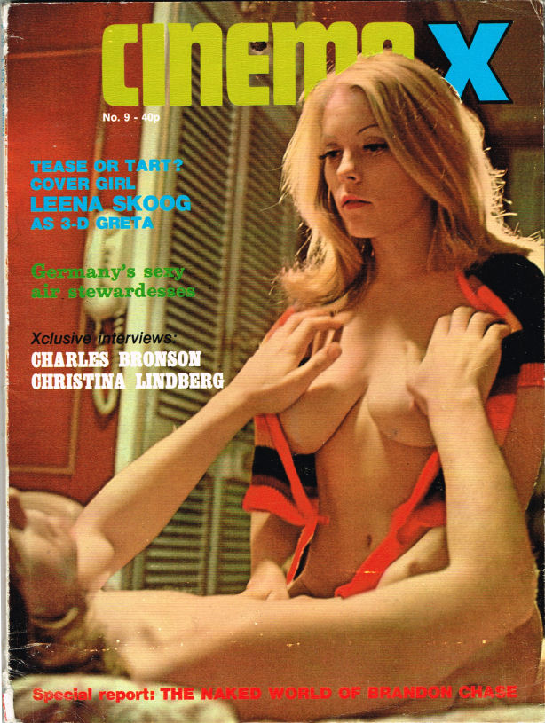 CINEMA X UK magazine side cover Issue 45  Vol 4 # 9  1972