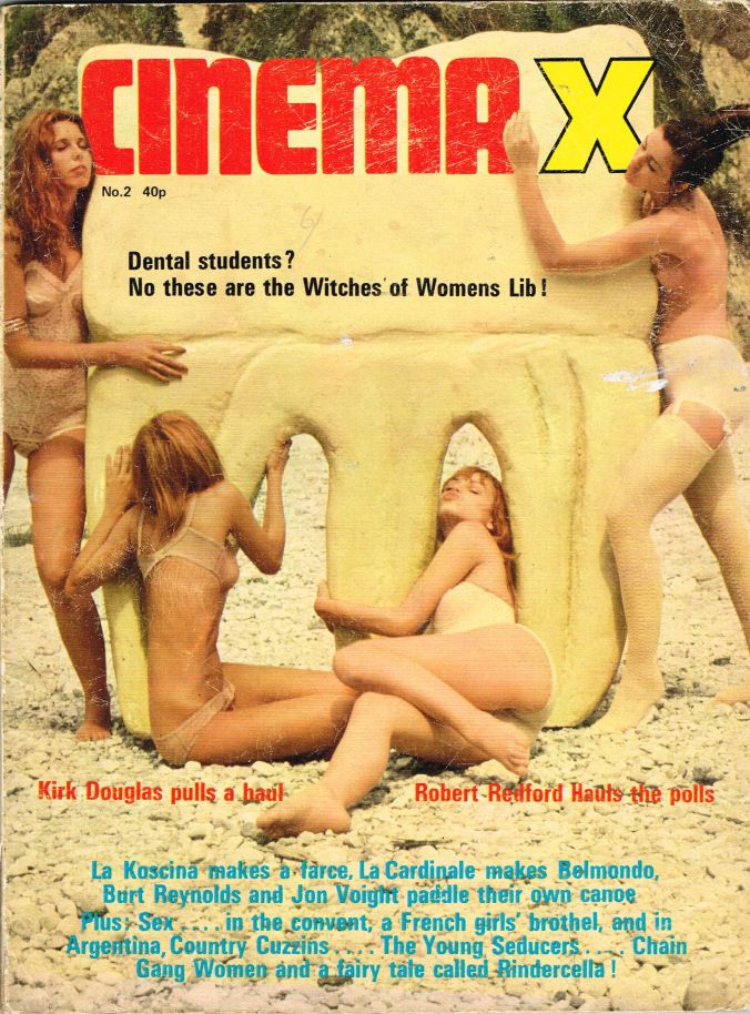 CINEMA X UK magazine side cover Issue 50  Vol 5 # 2  1973