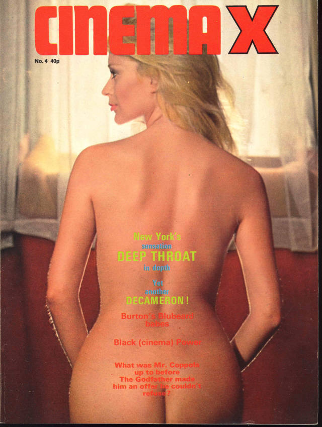 CINEMA X UK magazine side cover Issue 52  Vol 5 # 4  1973