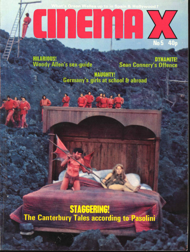 CINEMA X UK magazine side cover Issue 53  Vol 5 # 5  1973
