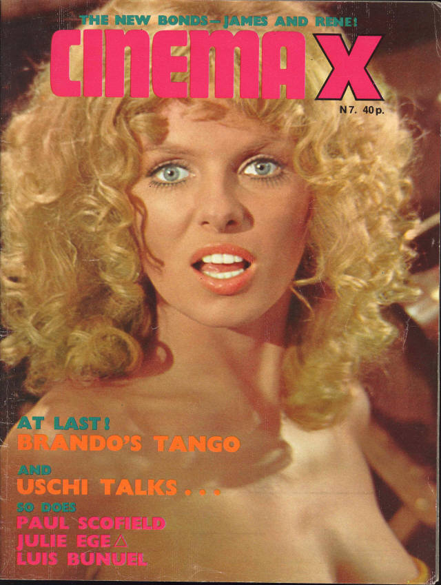 CINEMA X UK magazine side cover Issue 55  Vol 5 # 7  1973