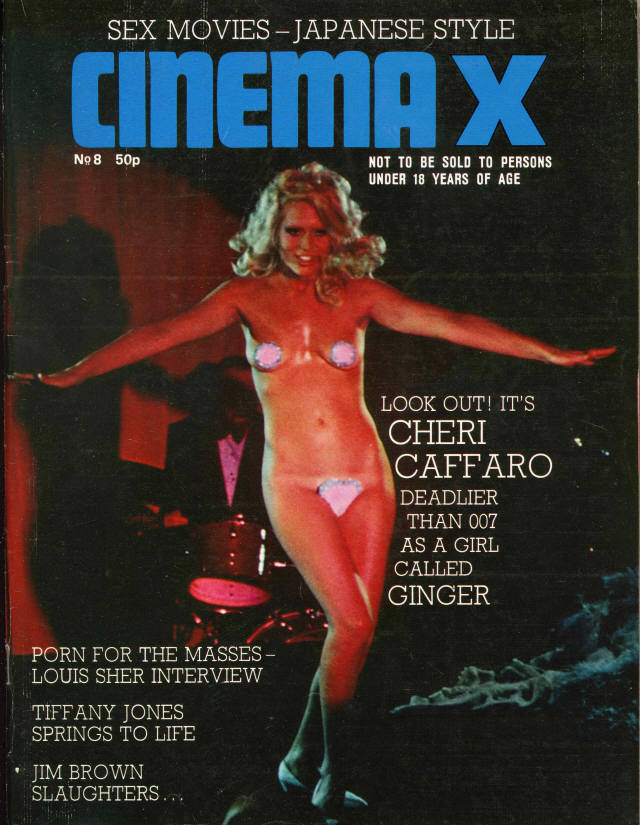 CINEMA X UK magazine side cover Issue 56  Vol 5 # 8  1973