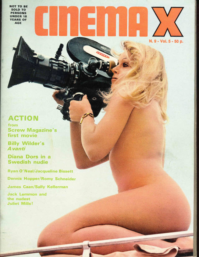 CINEMA X UK magazine side cover Issue 57  Vol 5 # 9  1973