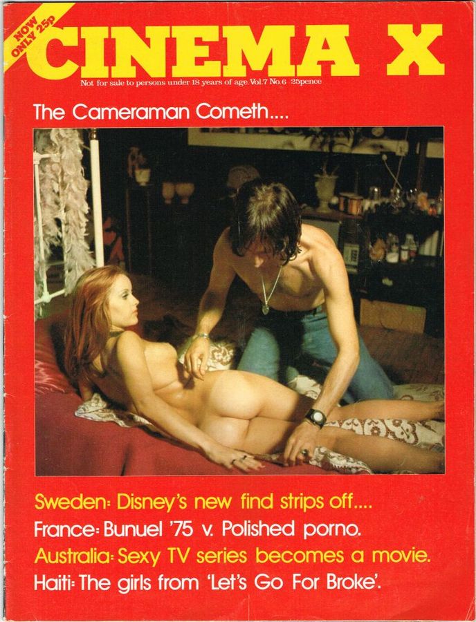 CINEMA X UK magazine side cover Issue 78  Vol 7 # 6  1975