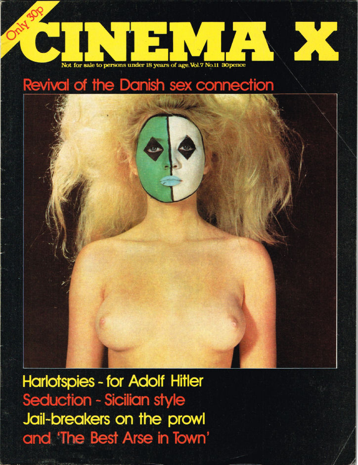 CINEMA X UK magazine side cover  Vol 7 # 11 January 1976