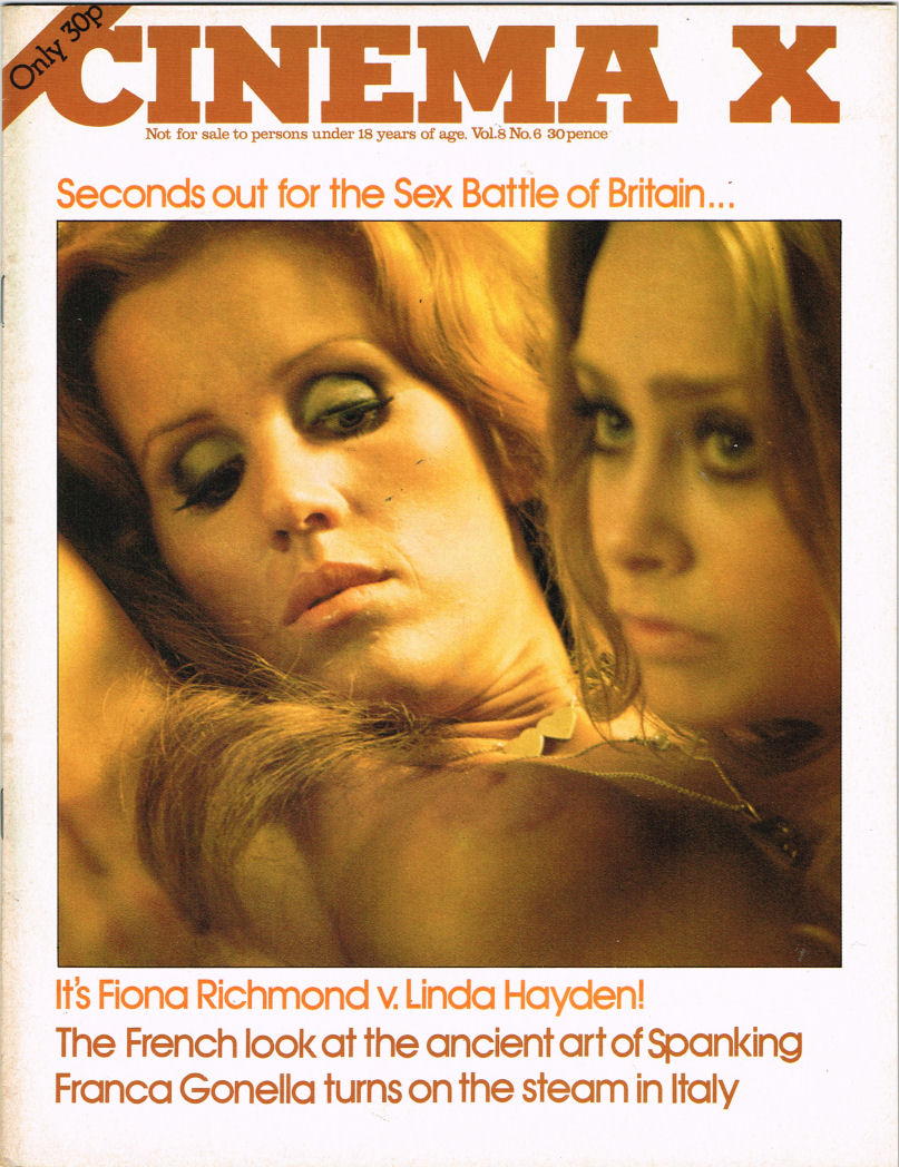 CINEMA X UK magazine side cover  Vol 8 # 06 February 1977