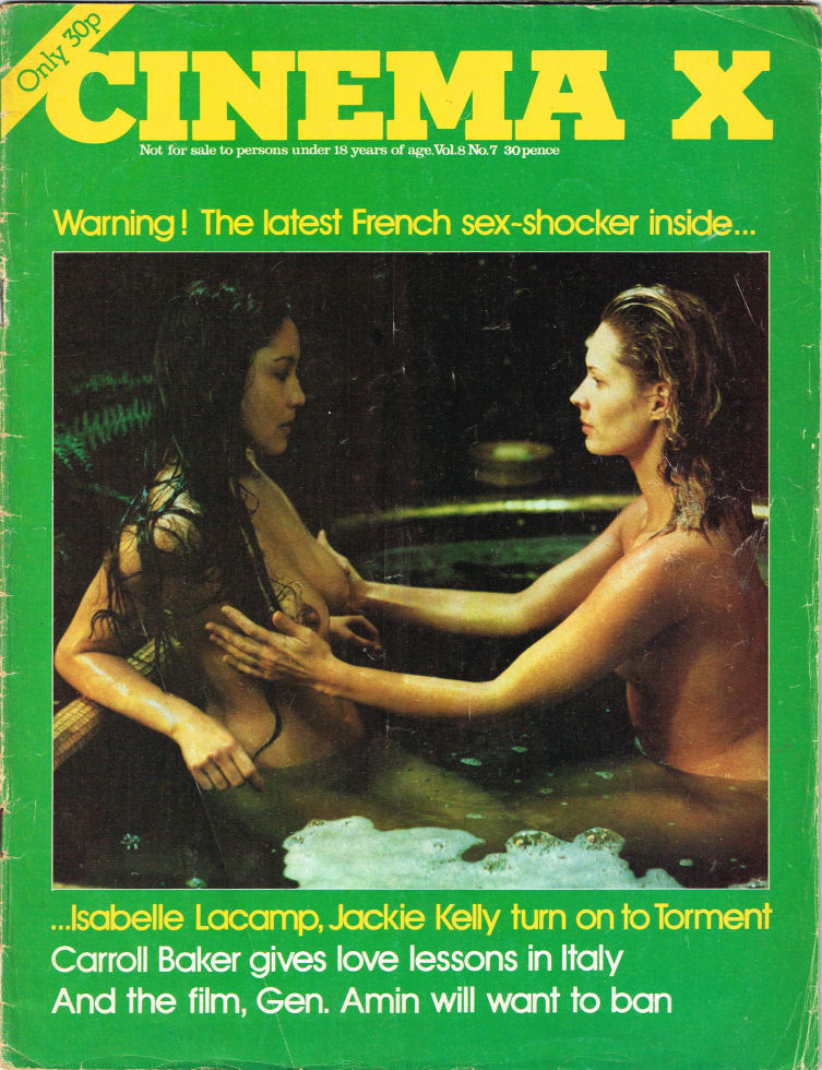 CINEMA X UK magazine side cover  Vol 8 # 07 March 1977