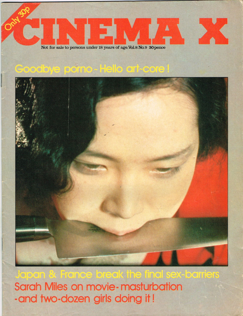 CINEMA X UK magazine side cover  Vol 8 # 09 May 1977