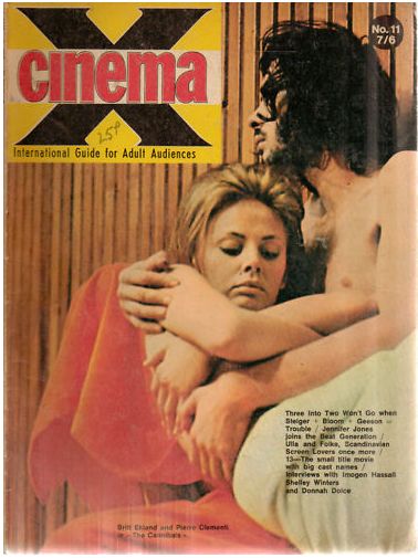 CINEMA X UK magazine side cover Issue 11  Vol 1 # 11  1969