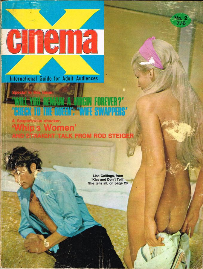 CINEMA X UK magazine side cover Issue 14  Vol 2 # 2  1970