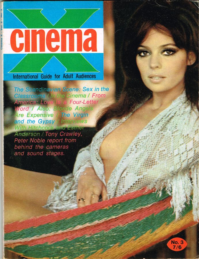 CINEMA X UK magazine side cover Issue 15  Vol 2 # 3  1970