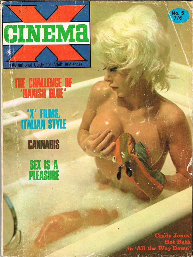 CINEMA X UK magazine side cover Issue 17  Vol 2 # 5  1970