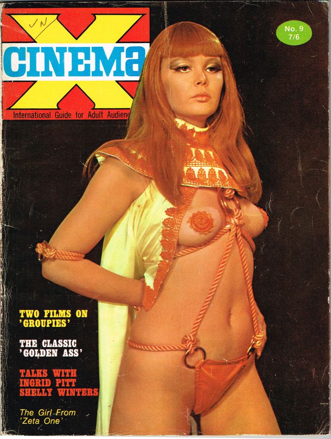 CINEMA X UK magazine side cover Issue 21  Vol 2 # 9  1970