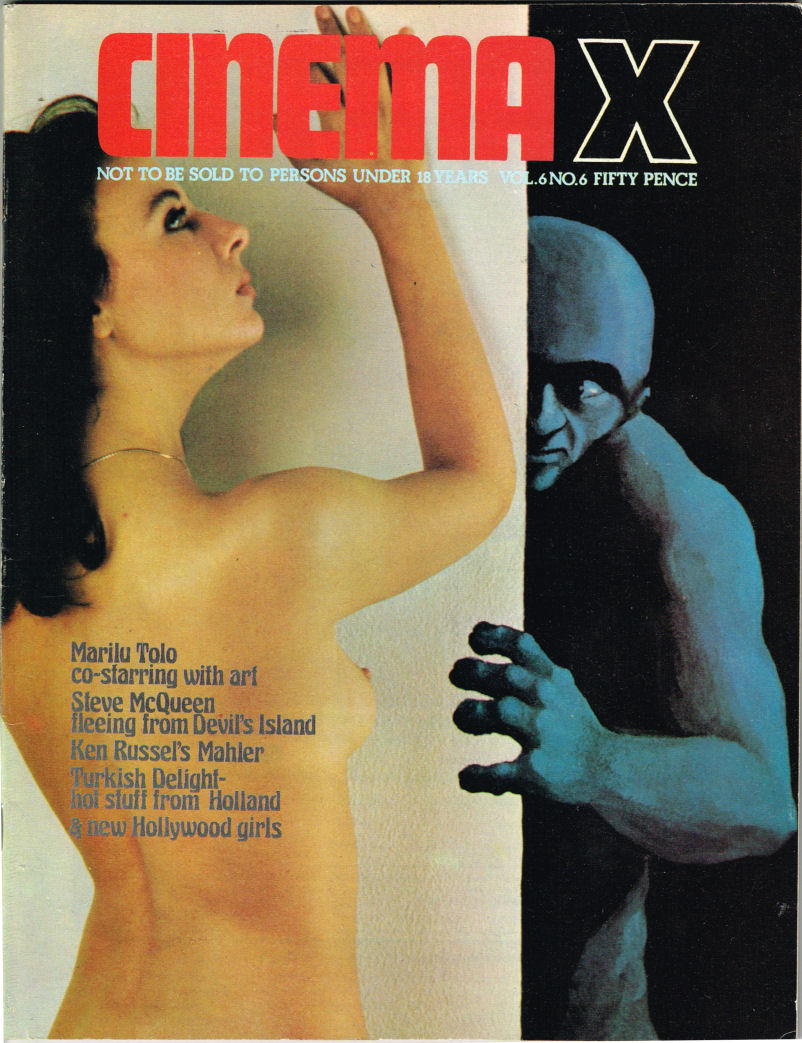 CINEMA X UK magazine side cover Issue 66  Vol 6 # 6  1974
