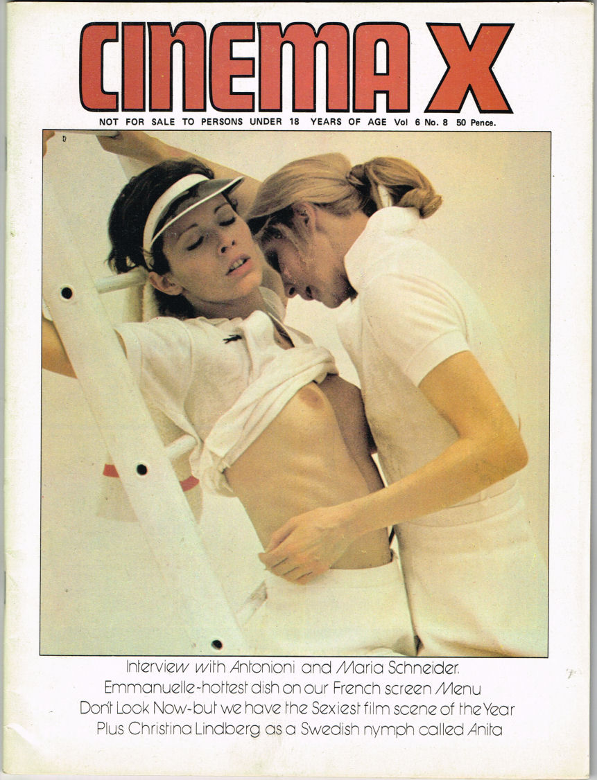 CINEMA X UK magazine side cover Issue 68  Vol 6 # 8  1974
