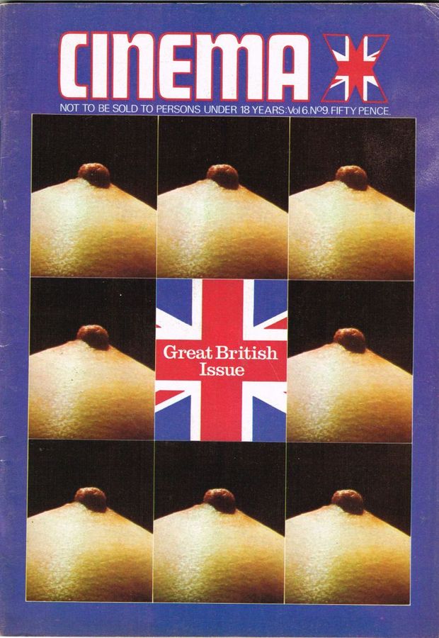 CINEMA X UK magazine side cover Issue 69  Vol 6 # 9  1974