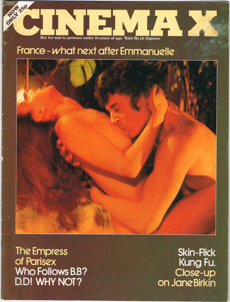 CINEMA X UK magazine side cover Issue 72  Vol 6 # 12  1974