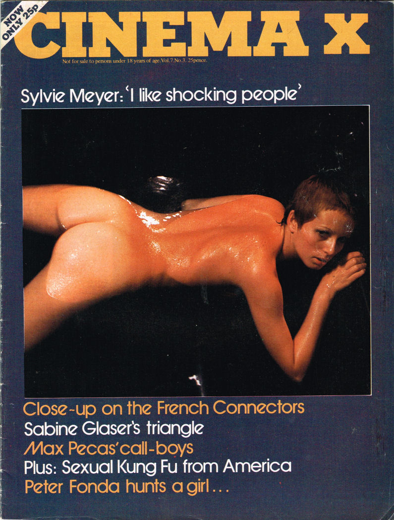 CINEMA X UK magazine side cover Issue 75  Vol 7 # 3  1975
