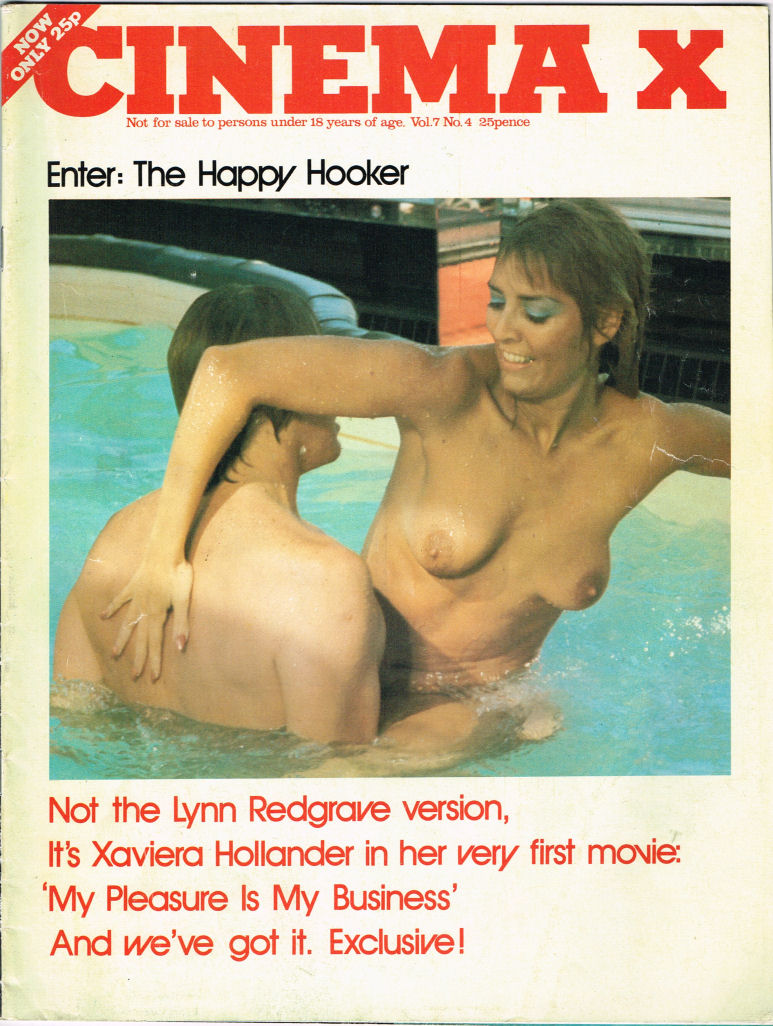 CINEMA X UK magazine side cover Issue 76  Vol 7 # 4  1975